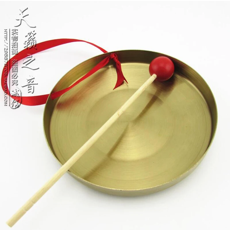 Yellow brass Gong 15cm,18cm,22cm,25cm Hand Gong Chinese percussion musical instruments