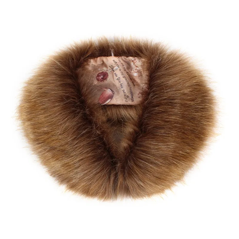 Женский зимний теплый шарф с воротником из искусственного меха, Болеро для свадьбы, вечеринки, D08C - Цвет: Coffee