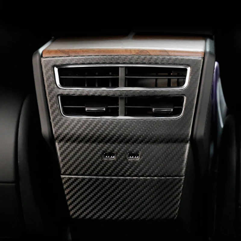 

Modification For Tesla MODEL X S 2016-2018 true carbon fiber rear exhaust outlet decoration modification