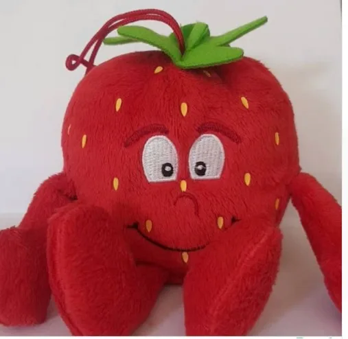 mini strewberry Плюшевые Новые фрукты овощи мини черника мини Баклажан мини каррорт плюшевые игрушки милые хорошее качество фестиваль подарок - Color: mini strewberry