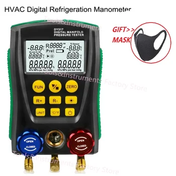 Best DY517 Refrigeration Tester Dual Pressure Dual Temperature Measurement Instrument Pressure Gauge Digital Temperature Teste