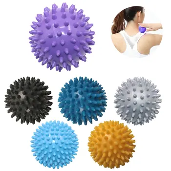 

7cm PVC Hand Massage Ball Soles Hedgehog Fitness Balls Body Yoga Pilates Training Ball Portable Physiotherapy Ball