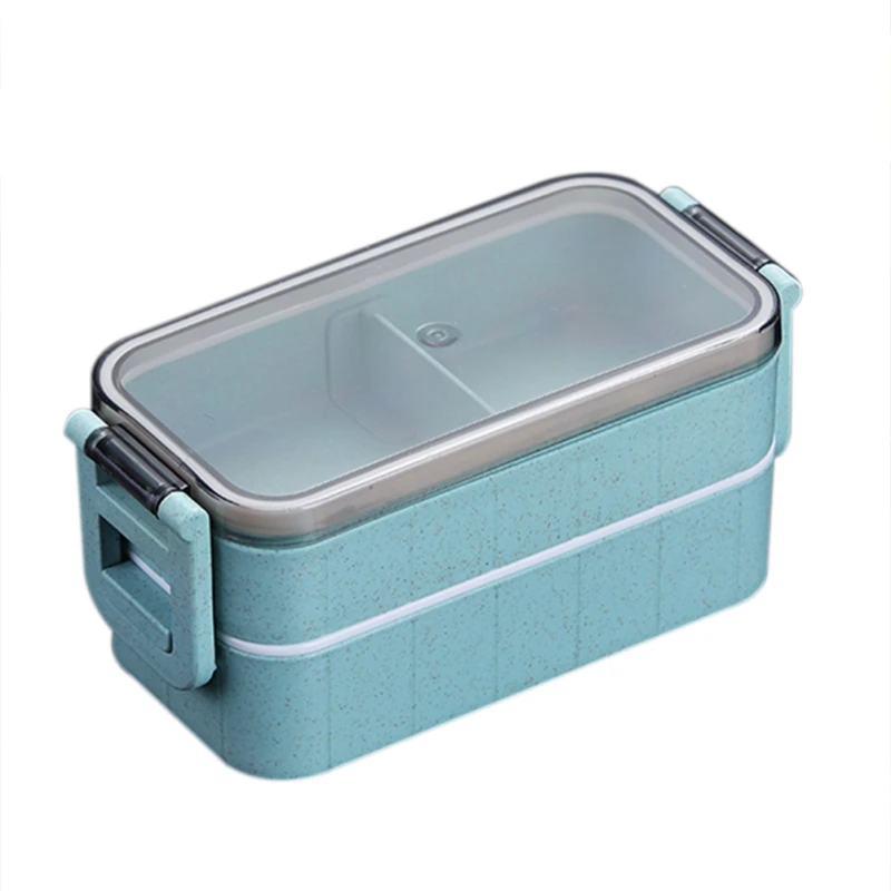 Японский стиль здоровые Ланч-бокс 2 слоя микроволновой коробки для обедов бенто микроволновая посуда контейнер для хранения еды ланчбокс для студентов - Цвет: L2