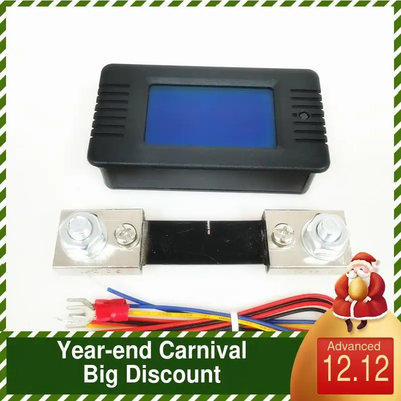 

Peacefair PZEM-015 Car Battery Capacity Tester Digital DC Power Meter Ammeter Voltmeter Impedance Resistance 200v 100A Shunt