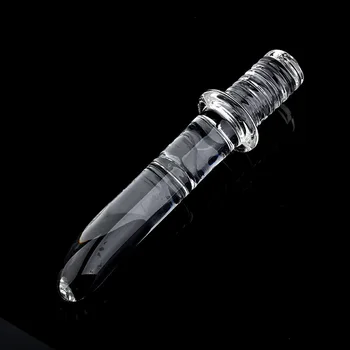 Diameter16/20/25/30mm Big Crystal Handle Glass Dildo Realistic  Artifical Dildo Anal Stimulation Sex Toys Dildos For Women Glass 3