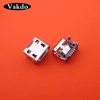 

100pcs/lot New mini female Micro USB Data Charging 5 pin 5pin type B Jack connector socket charging port for phone table