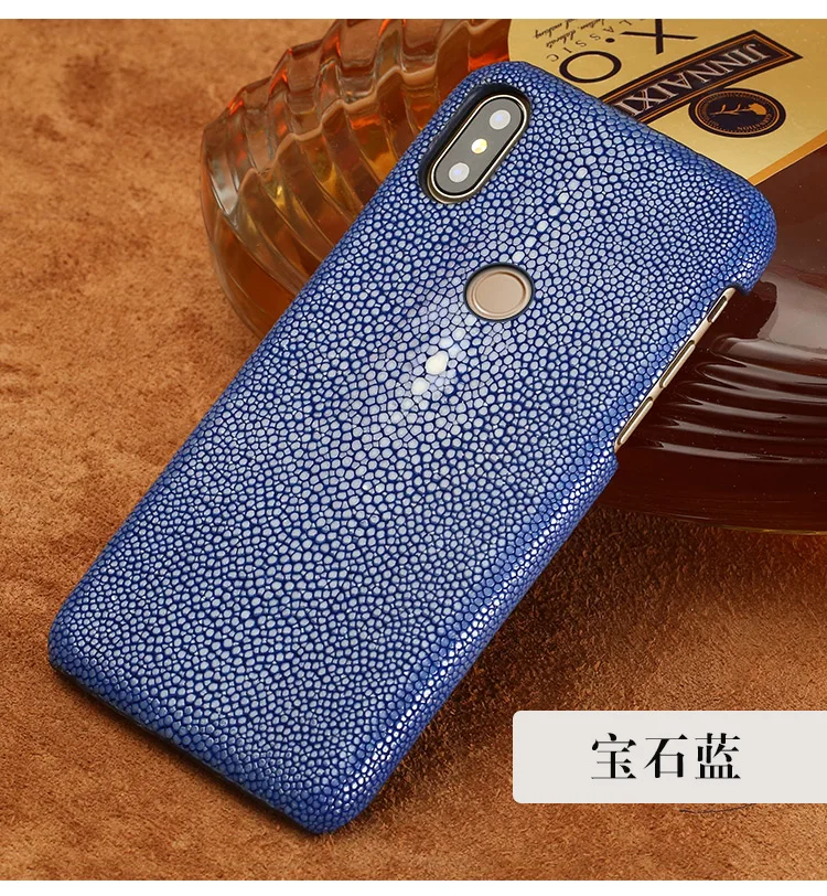 Phone Case For Xiaomi Mi 8 9se 9T A1 A2 A3 lite Max 2 Mix 2s 3 poco F1 Natural Pearl Fish skin For Redmi Note 4 4X 4A 5 6 7 Pro