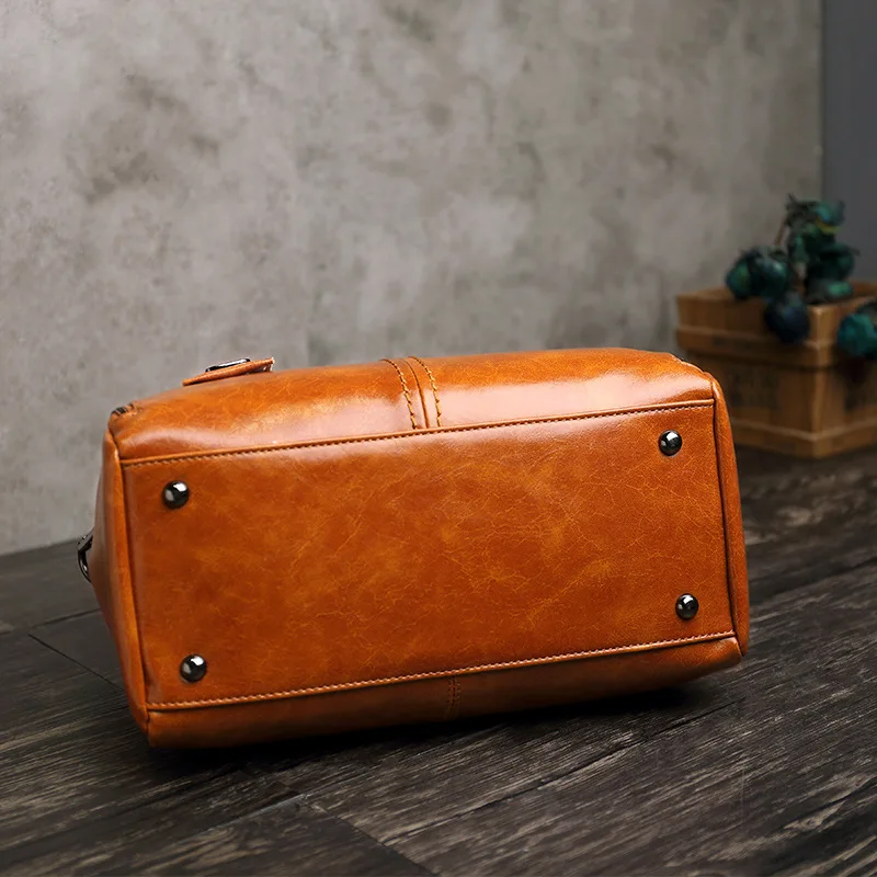 Winter Retro Leather Handbags Hand-wound Woven Contrast Color Women Shoulder Bags Ladies Messenger Bag High Quality Totes