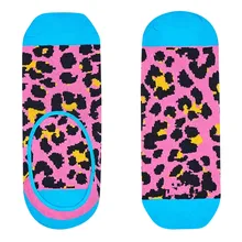 Новинка, весенние женские модные носки в стиле Ins, короткие носки до щиколотки с леопардовым принтом, 1220