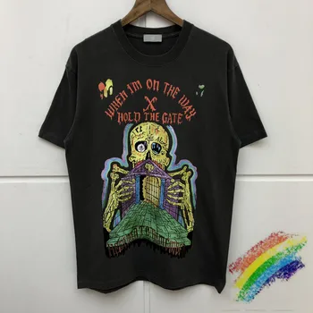 

XXXTentacion HOLD THE GATE Kanye West SEASON 6 T Shirt Men Women Casual Top Tees High Quality Washed Do Old T-shirts