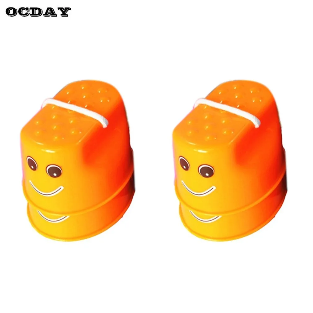 OCDAY, 7 цветов, 1 шт., ходьба, Stilt, игрушка для прыжков, пластиковая, с рисунком улыбающегося лица, для детей на открытом воздухе, веселая, Спортивная, тренировочная игрушка, лучший подарок