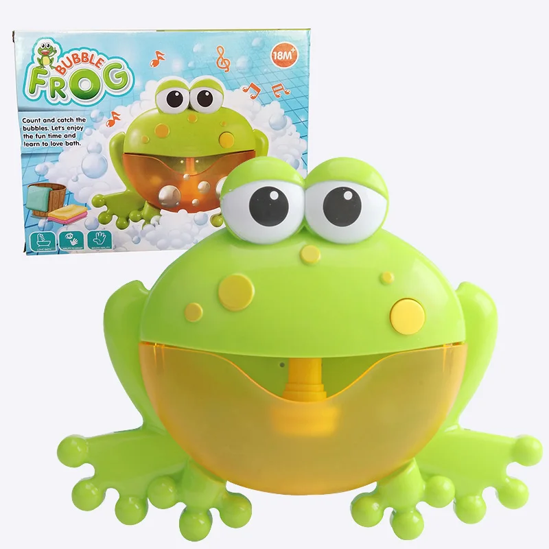 Baby Bath Toys Bubble Machine Crabs Frog Music Kids Bath Toy Bathtub Soap Automatic Bubble Maker Baby Bathroom Toy for Children 9