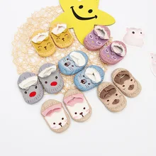 Осенне-зимние детские носки с героями мультфильмов милые дышащие удобные нескользящие носки из силикагеля для маленьких мальчиков и девочек