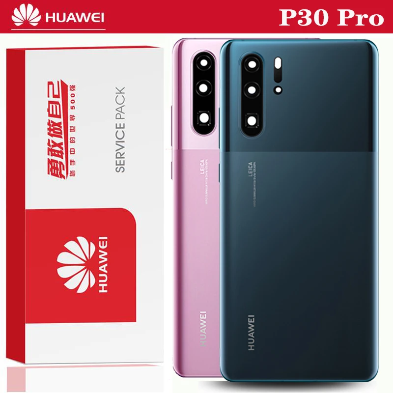 Оригинальные запасные части задний корпус для HUAWEI P30 Pro задняя крышка батарейное
