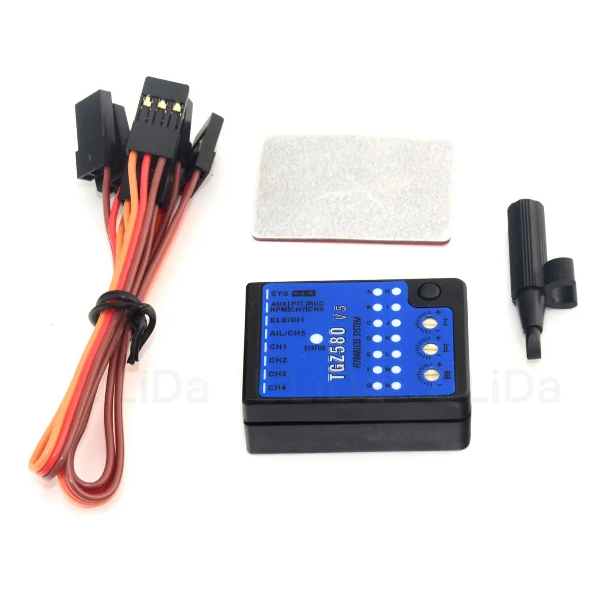 Фото Система управления TGZ580 PLUS, 3 оси, гироскоп, Flybarless System для MICROBEAST MB PLUS PRO 5,14, выравнивание T-REX, 250, 450, 600, 700, 800, Радиоуправляемый вертолет №2