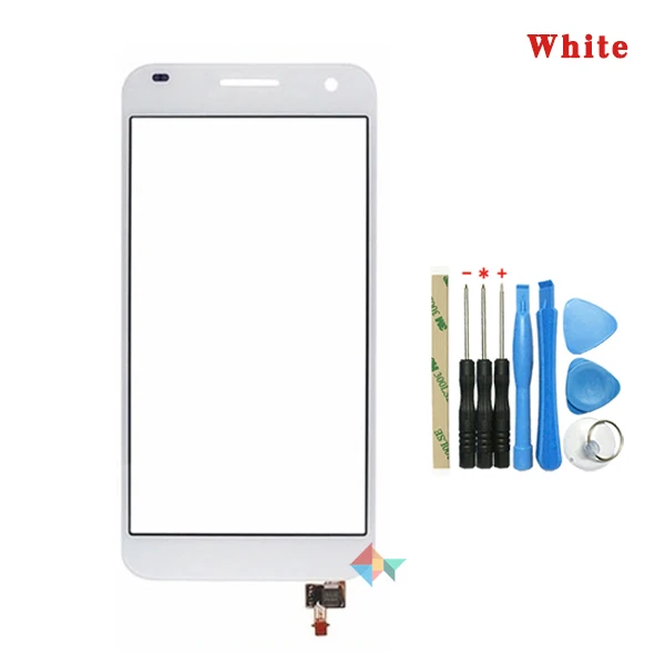 Высокое качество 5," для huawei Ascend G7 сенсорный экран дигитайзер Переднее стекло объектив сенсорная панель - Цвет: White With Tool