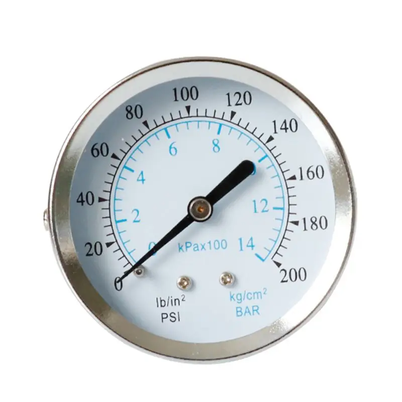 1/8 &quotNPT манометр воздуха 0-200 PSI заднее крепление 63 мм 2 5&quot Лицо 0-14 кг/см2 |