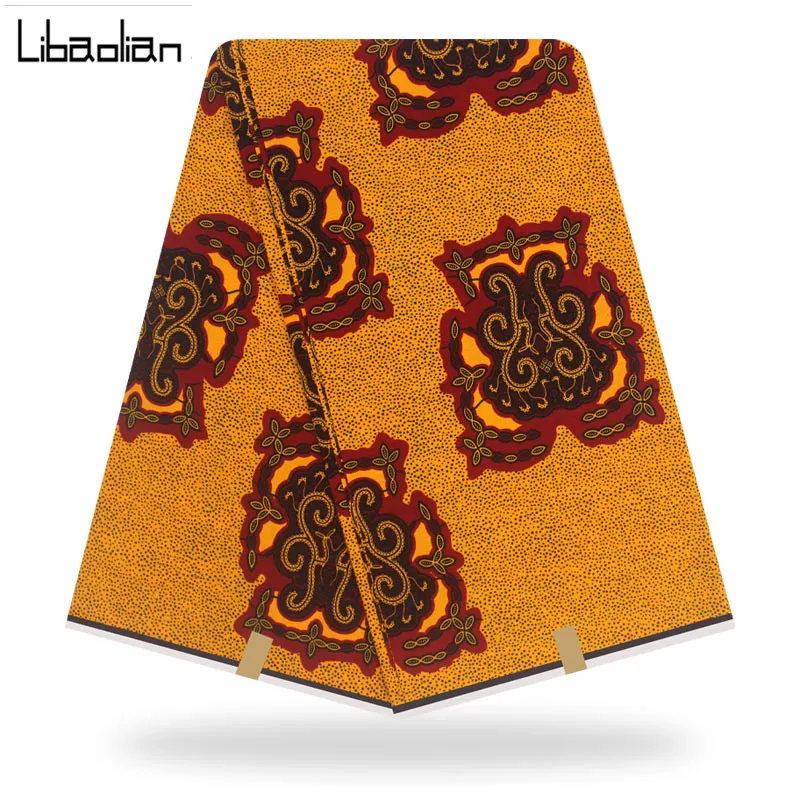 Анкара Африканский хлопок воск принты ткань хлопок батик высокого качества африканский батик воск ткань для вечерние платья F909-24