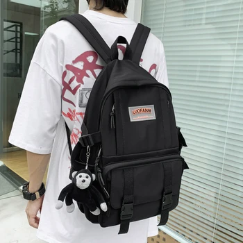 

Tooling Large Capacity Men Women's Backpack for Girls Harajuku Schoolbag Female High School College School Student Male Backpack