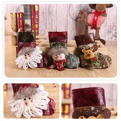 Рождественские чулки детские конфетные сумки Санта Клаус Лось снеговик подарок носки для дома фестиваль Новогодняя Рождественская