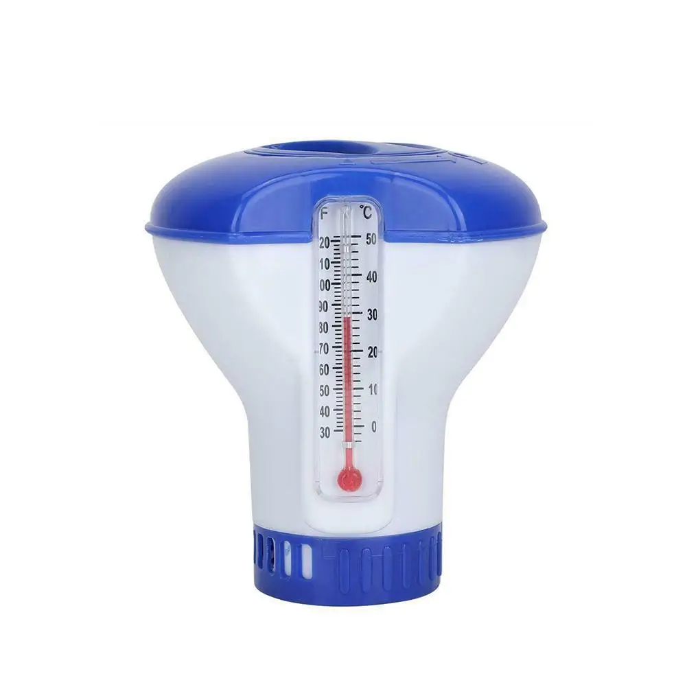 

Swimming Pool Floating Chemical Chlorine Dispenser Thermometer Applicator Automatic Disinfection Swim Accessories Pool Pump V9X9