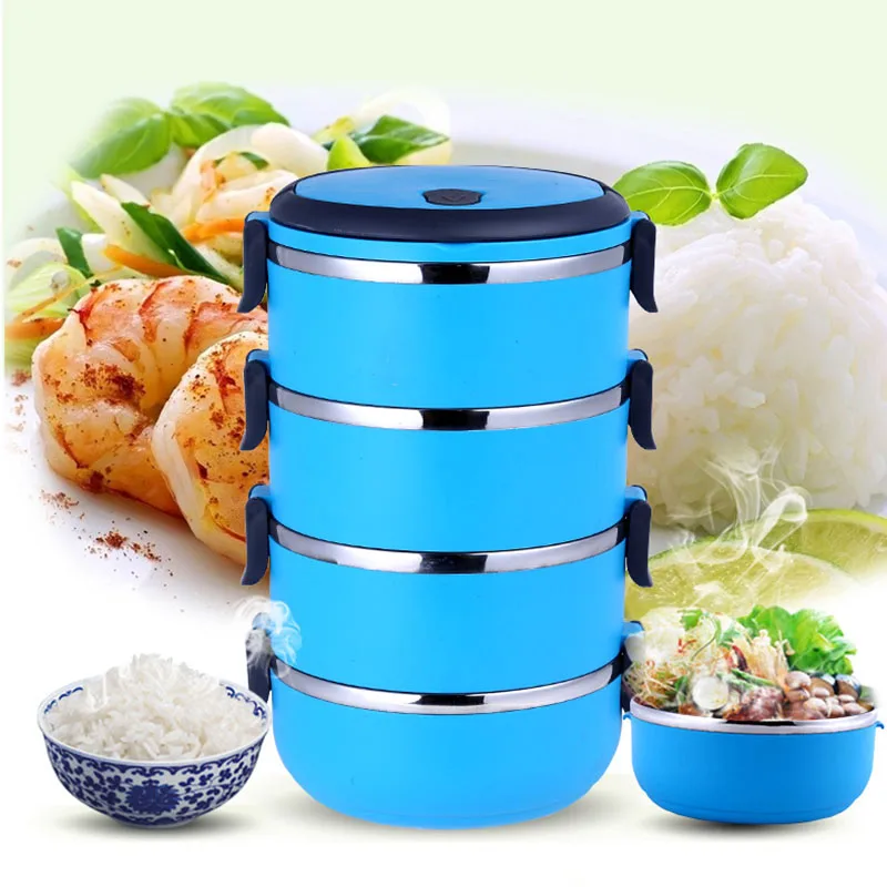 

Newly Thermal Insulated Lunch Box Bento Picnic Storage Mess Tin Food Jar Multilayer Stainless Steel For Outdoor Camping