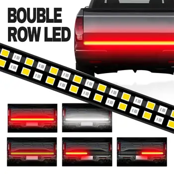 

IP67 Double Row Vehicle Tailgate Light Bar Flexible LED Strip Running Turn Signal Brake Reverse Tail light for Trailer SUV Car