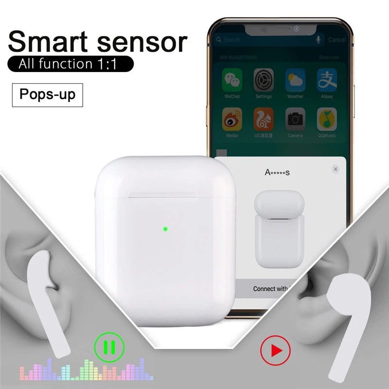 Оригинальный i50000 Tws Матовый Черный Супер копия 1:1 Air 2 1536U чип H1 W1 Bluetooth наушники