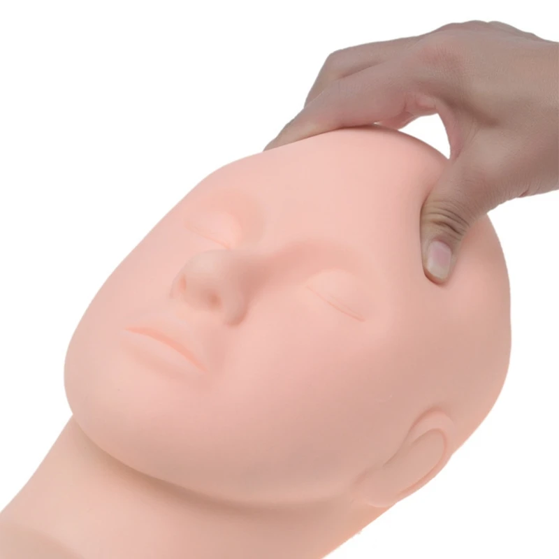

Tattoo Practice Mannequin Head Face Skin 3D Masks For Permanent Eyelashes Makeup X7YB