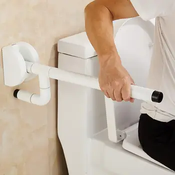 

Shower Grip Bar Folding Safety Bathroom Handrail Anti-skid Toilet Grip Accessories Suction Cup Handle Rails