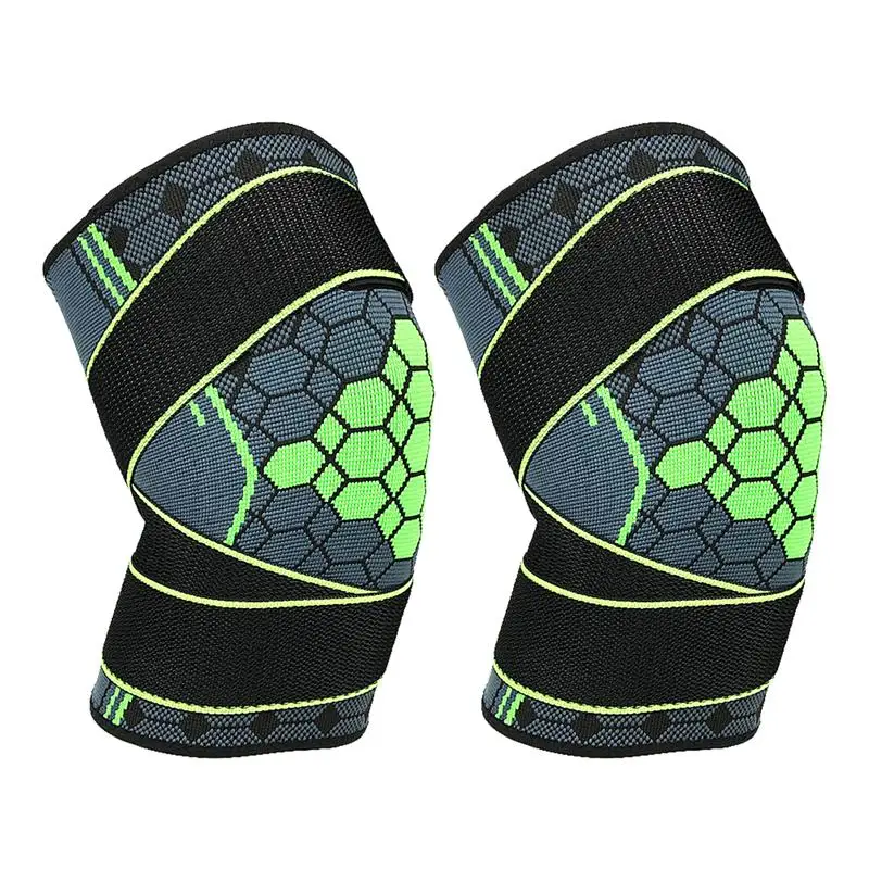 Green Size S 1 пара дышащих прочных наколенников для альпинизма спорта спортзала баскетбола - Цвет: Green Size S