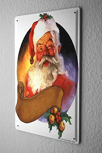 Tin Sign Metal Plate- Christmas Decoration Santa Claus Lecture Good Friends Father Mother Gift Sign Decoration - Цвет: Beer172
