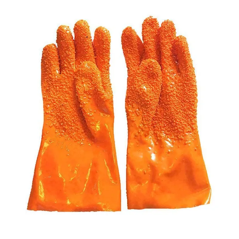 Нескользящие многоразовые латексные кухонные чистящие инструменты перчатки для чистки овощей пилинг перчатки для картофеля пилинг овощные рыбные чешуи перчатки - Цвет: Цвет: желтый