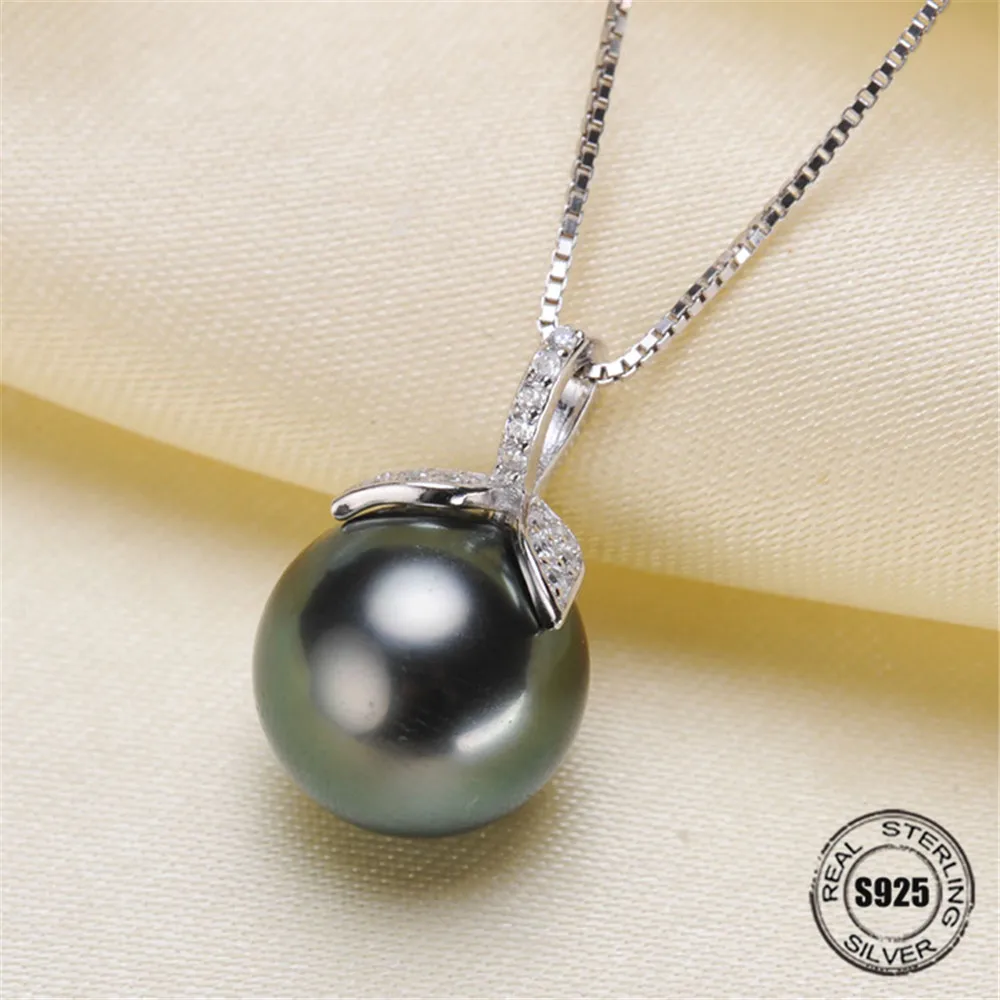 

New Arrival Silver Gold Color Pendant Mounts DIY oysters Pearl S925 Sterling Silver Pendant Findings Settings Jewelry Beads