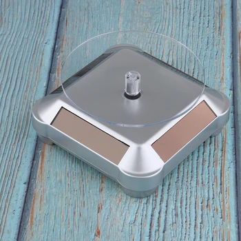 

Solar Power Rotary Bracelet Jewelry Watch Display Rack Holder Show Stand