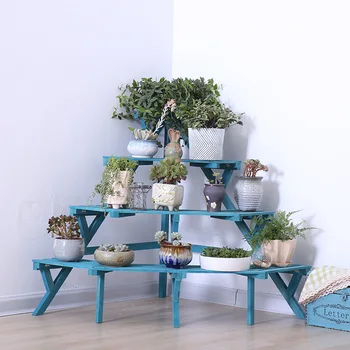 

Multi Layers Plant Stand Nordic Wood Flower Rack Home Storage Floor Shelf Wood Plant Stand Corner Ladder Garden Stand Home Decor