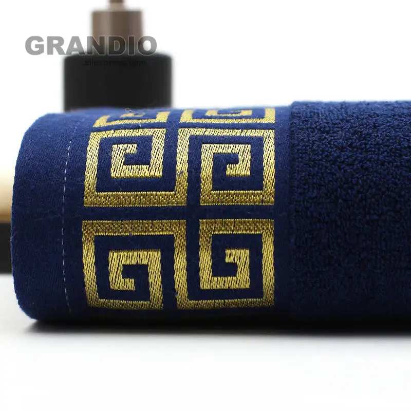 100% Cotton Towel Set Bathroom Geometric Pattern Bath Towel For Adults Face Hand Towels Terry Washcloth Travel Sport Towel