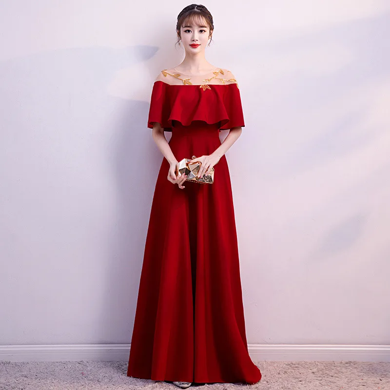 Бисер ручной работы платья сценическое шоу cheongsam платье Vestidos брюки для девочек Восточный Ципао вечернее платье Классические Вечерние Платья De Festa