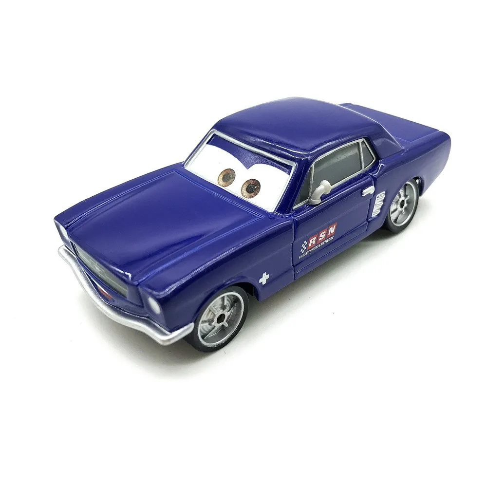 Disney Pixar тачки Brent Mustangburger 1:55 литья под давлением из металлического сплава игрушечный автомобиль модель день рождения детей, мальчика подарок на Рождество
