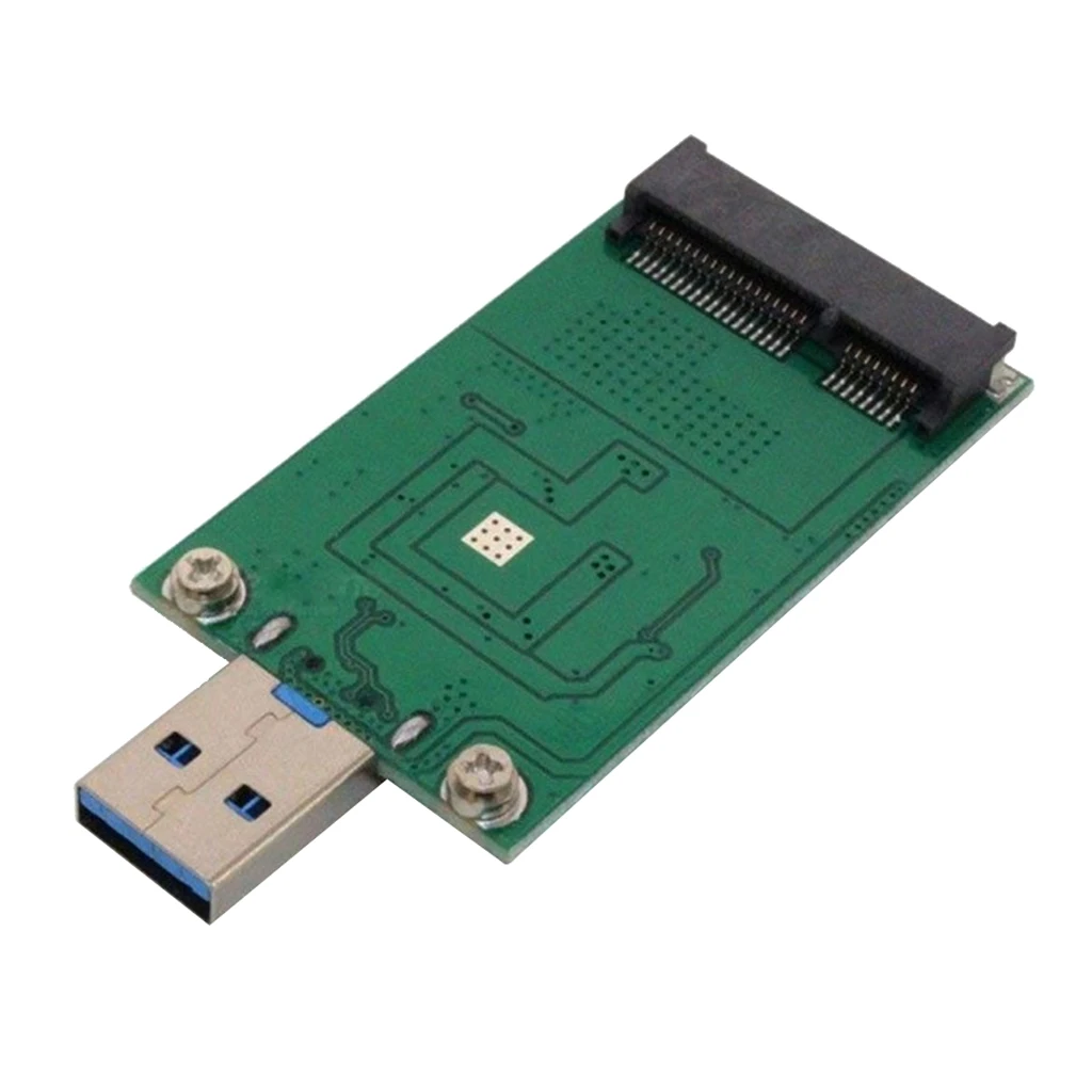 1pcs Mini PCI-e MSATA SSD To USB3.0 Converter For 1.8 