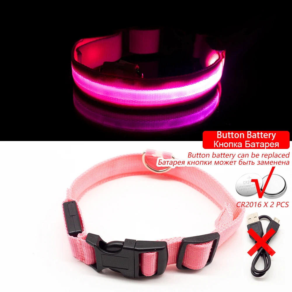 Dog collar Dog Gone Smart Red L Light