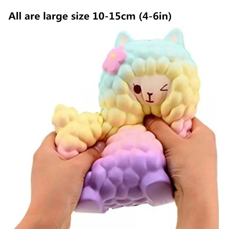 6 шт. Jumbo Kawaii Красочные Галактики сюрприз мягкие куклы коробка наполнитель замедлить рост снятие стресса сжимаются игрушки Рождественский подарок