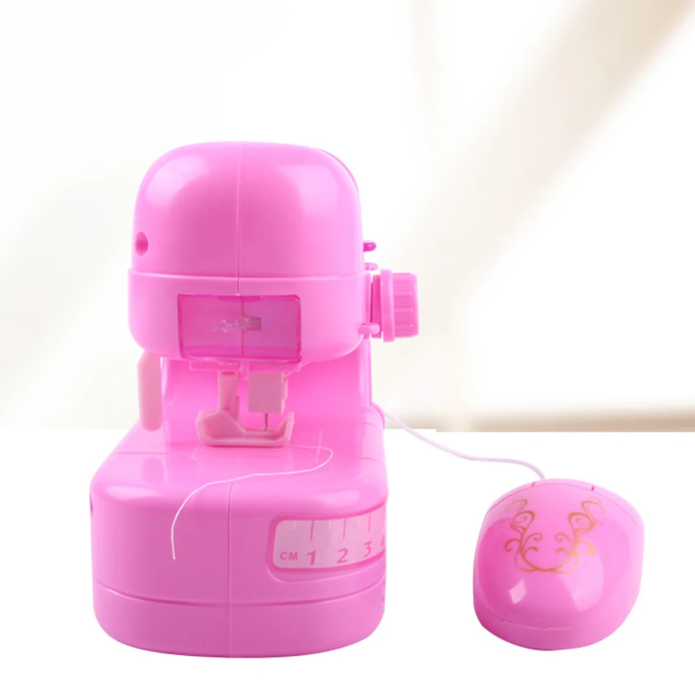 DIY смешное изготовление одежды электрическая мини игрушечная швейная машина Моделирование маленькая Бытовая детская развивающая ролевая игрушка