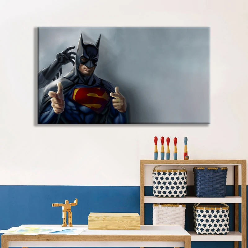 Печать искусства DC comics hero Batman печать Бэтмена фотография супербэтмена живопись