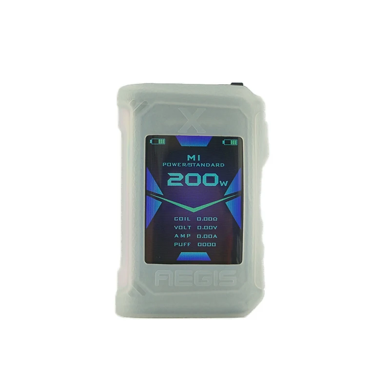 clear enclosure 10 шт силиконовый чехол для Geekvape Aegis X 200 Вт мод чехол для вейпа Резиновая кожа основы стикер рукав корпус демпфер гель мод щит - Цвет: clear enclosure