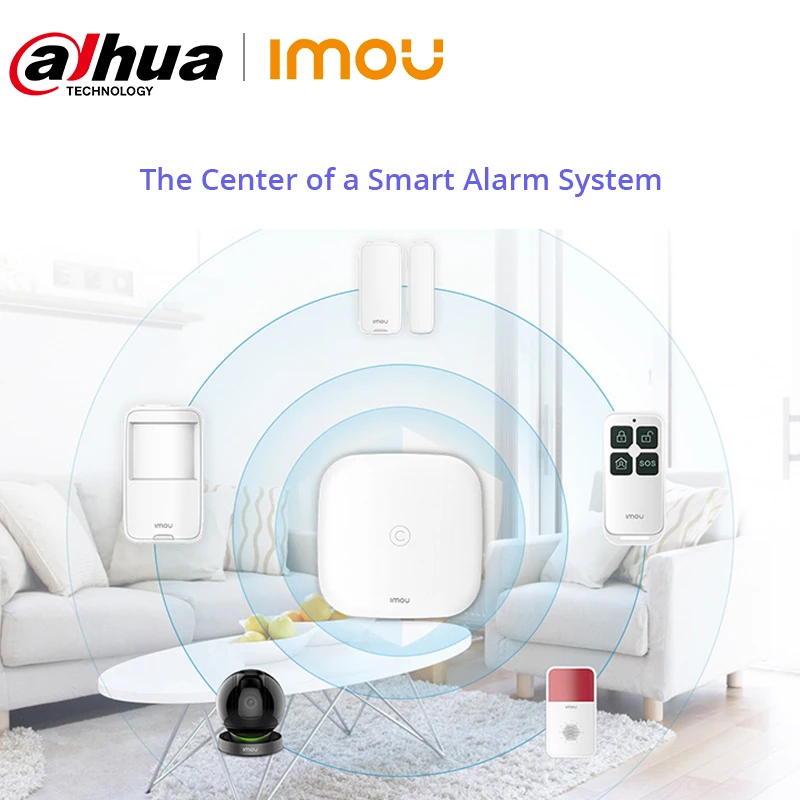 Dahua Imou Alarm Station With Airfly Wired or Wireless Connection Supports Up to 32 Detectors The Center of a Smart Alarm System