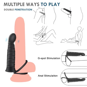 Strapon Dildo Vibrator Adult Sex Toys For Woman Couples Anal Pussy Masturbator Erotic Double Penetration Vibrating 18 Adult Toy 3