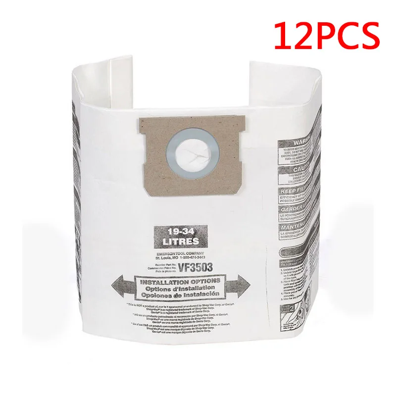

12Pcs Dust Bag Vacuum Cleaner For Ridgid/Workshop Wet/Dry Vacuum VF3503