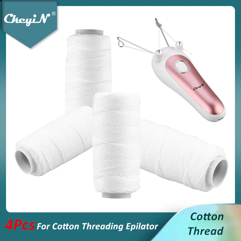 CkeyiN-bobinas de hilo 4/8 para mujer, utensilio para eliminar el vello Facial, depiladora eléctrica, 52