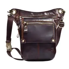 Мужская кожаная сумка через плечо, повседневная сумка через плечо, поясная Талия, бедро езда на мотоцикле